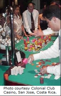 Canasta roulette in Costa Rica.